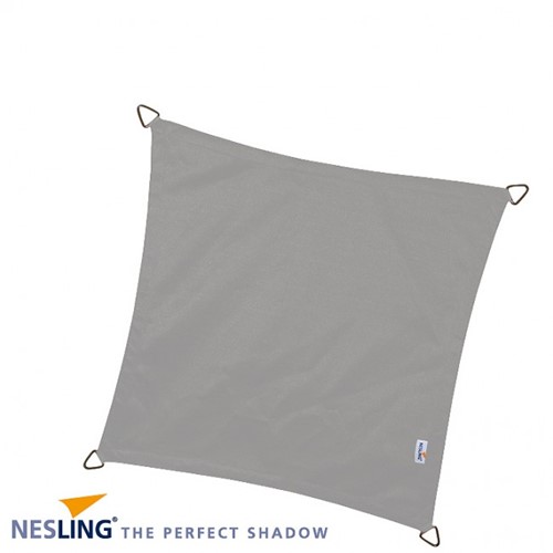 Nesling/Platinum Sun&Shade Dreamsail schaduwdoek, vierkant, afmeting 4 x 4 m, grijs