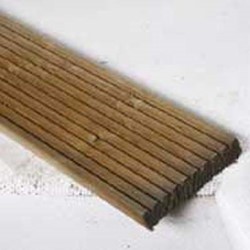 Eiken geprofileerde vlonderplanken - afm.  2,8 x 14,5 cm - lengte 300 cm