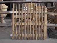 Eiken/robinia poortframe, afm. B90 x H100 cm voor kastanje hekwerk-2