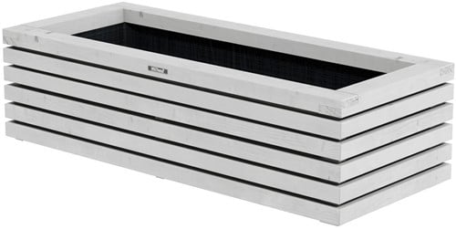 Hillhout Elan bloembak Excellent, afm. 120 x 50 x 33, vuren wit, op=op