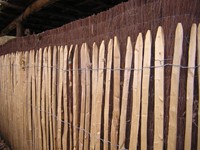 Engels kastanje hekwerk, hoogte 100 cm, rol 10 m, latafstand 8-10 cm
