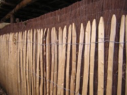 Engels kastanje hekwerk, hoogte 100 cm, rol 10 m, latafstand 8-10 cm