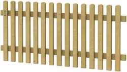 Hillhout tuinhek Excellent, recht, afm. 180 x 80 cm, geïmpregneerd vuren