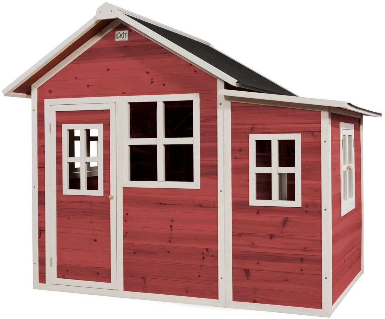 EXIT Loft 150 houten speelhuis rood bij Buitengoed
