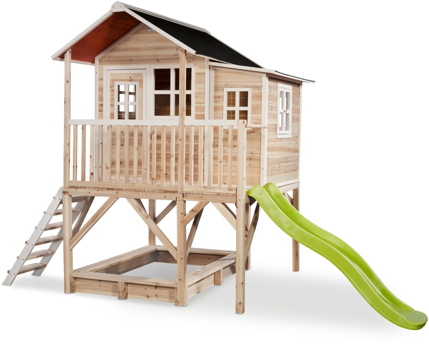 dempen Collectief schieten EXIT Loft 550 houten speelhuis - naturel bij Buitengoed