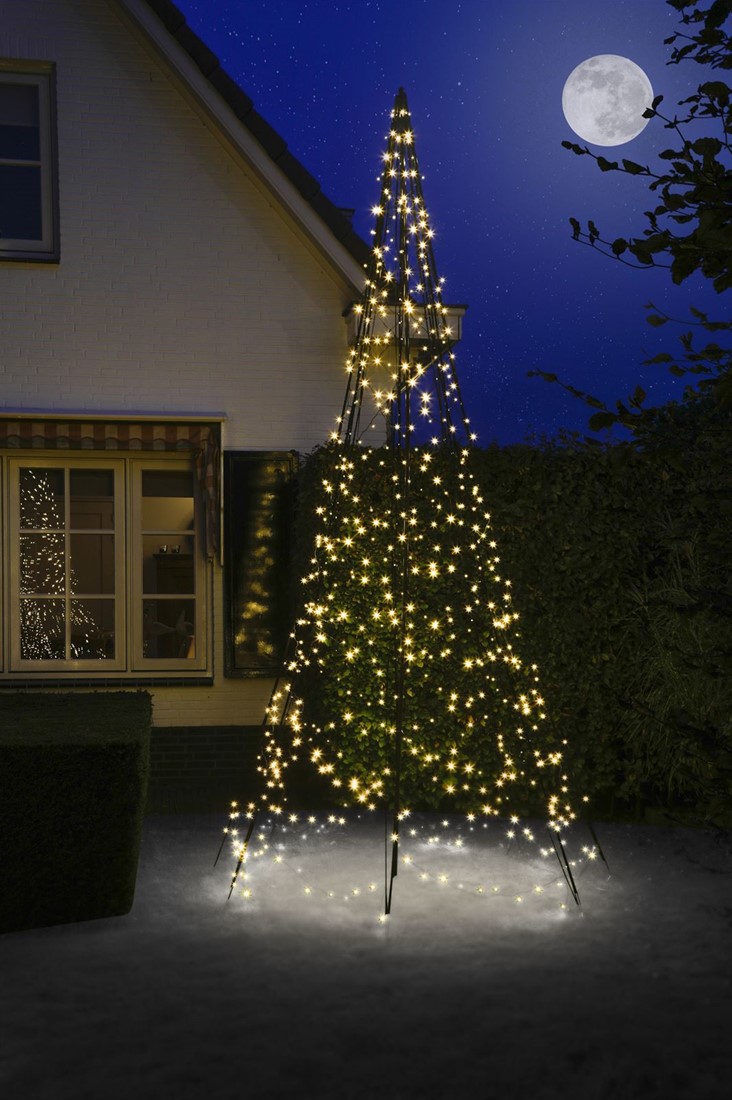 pakket Wat ziel Fairybell kerstboom, 4 meter, 640 LEDs, warm white bij Buitengoed