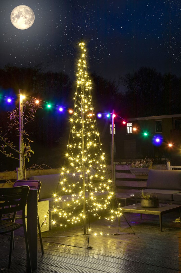 Minst verdamping professioneel Fairybell All-Surface kerstboom, 3 meter, 320 LEDs, warm wit bij Buitengoed