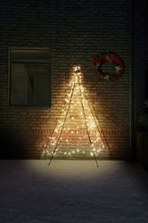 Fairybell muurkerstboom, 2 meter, 180 LEDs, warm white