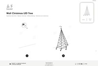 Fairybell muurkerstboom, 2 meter, 180 LEDs, warm white-3