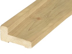 Fundamentbalk, geimpregneerd, afm. 4,5 x 9 x 300 cm