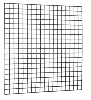 Gaaspaneel - Zwart geplastificeerd - maas 10x10 cm -  afm. 180 x 180 cm-2