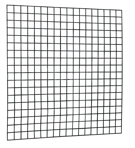 Gaaspaneel - Zwart geplastificeerd - maas 10x10 cm -  afm. 180 x 180 cm-2