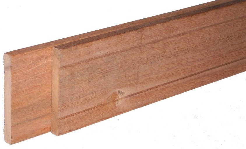 overdrijving Grof blok hardhouten plank bangkirai, geschaafd, afm. 2,5 x 12,0 cm, berekeningsmaat*  lengte 370 cm bij Buitengoed