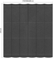 Shadow harmonicadoek, waterdoorlatend, vierkant, afmeting 3,7 x 3,7 m  - sahara sand-3