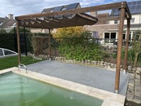 Shadow harmonicadoek, waterdoorlatend, rechthoek, afmeting 2,9 x 3 m  - sahara sand-2
