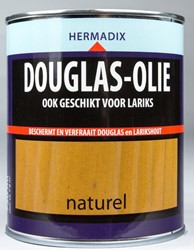 Hermadix douglas olie, transparant, naturel, blik 0,75 liter
