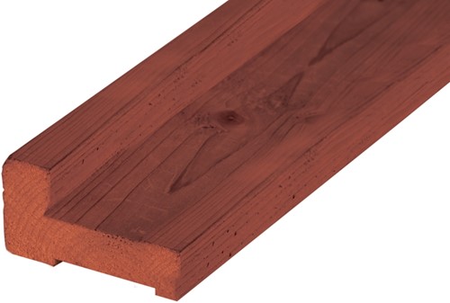 Fundamentbalk, hardhout, afm. 4,5 x 9 x 100 cm
