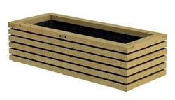 Hillhout Elan bloembak Excellent, afm. 120 x 50 x 33, groen geïmpregneerd vuren