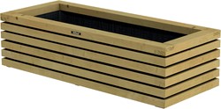 Hillhout Elan bloembak Excellent, afm. 120 x 50 x 33, groen geïmpregneerd vuren