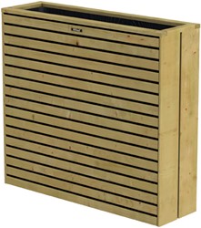 Hillhout Elan bloembak Excellent, afm. 103 x 30 x 93, groen geïmpregneerd vuren