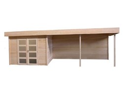 Tuinhuis met overkapping
