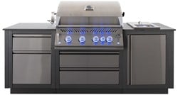 Napoleon buitenkeuken met barbecue BIG32 en inbouw Sizzle Zone, showmodel