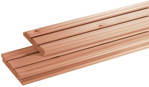 Douglas triple (rhombus)profiel 2,1 x 14 (13,5 werkend) - 500 cm