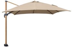 Sens-Line zweefparasol Jamaica, afm. 3 x 3 m, houtlook/zand