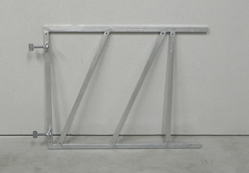 Poortframe, breedte 100 cm, hoogte 80 cm - verzinkt (20 cm uit de hoek)