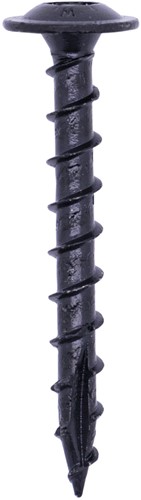 Woodies Ultimate Blackline paalhouderschroef, afm.  8.0 x   40 mm, zwart, per stuk