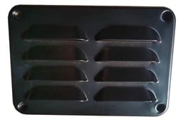 Ventilatierooster zwart - set van 2