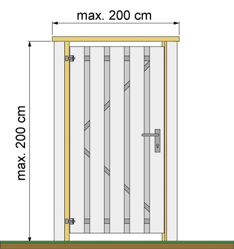 Deurkozijn materiaal met deksloof (12x12-systeem)