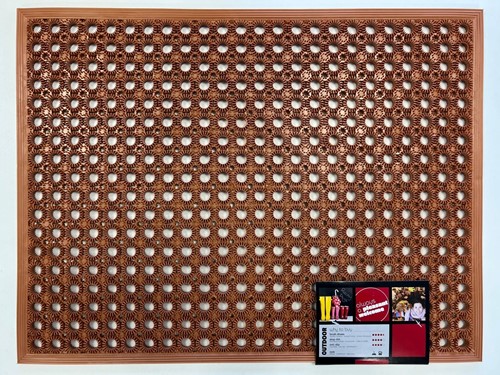 Deurmat Lizzy, afm. 48 x 62 cm - rust