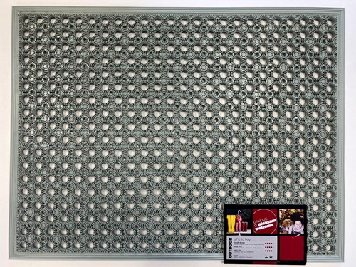 Deurmat Lizzy, afm. 48 x 62 cm - desert sage