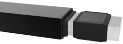 Alu verbinder voor 30x50mm alu, 1set (4 stuks)