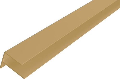 Alu F-profiel voor WEO35-60 - Cedar (RAL1011) - 300 cm