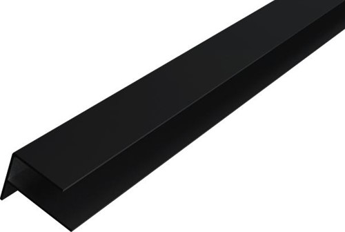 Alu F-profiel voor WEO35-60 - Ebony Black (RAL9005) - 300 cm