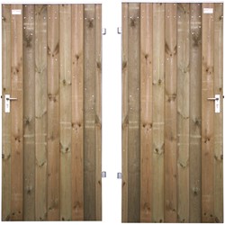 Tuindeur - dicht - dubbelzijdig bekleed - 100 cm breed