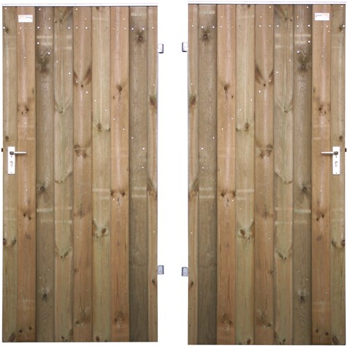 Tuindeur - dicht - dubbelzijdig bekleed -  90 cm breed