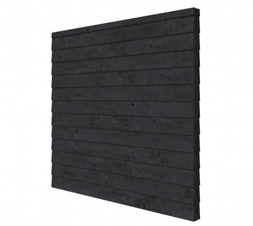 wand tbv comfort plat dak, dubbelzijdig zweeds rabat plm. 245 cm - zwart geïmpregneerd
