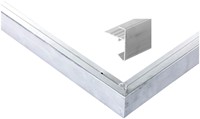 Daktrim recht voor tuinhuis/overkapping plat dak tot afmeting 505 x 350 cm, aluminium-3