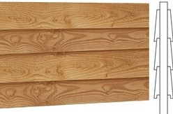 wand tbv comfort plat dak, dubbelzijdig zweeds rabat plm. 300 cm - onbehandeld (blank) douglas