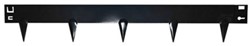 Kantopsluiting, afm. 1060 x 160 x 1,5 mm - zwart gecoat