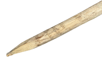 Kastanje geschilde palen - nagenoeg schorsvrij - kopmaat Ø 8 / 10 cm - lengte 150 cm