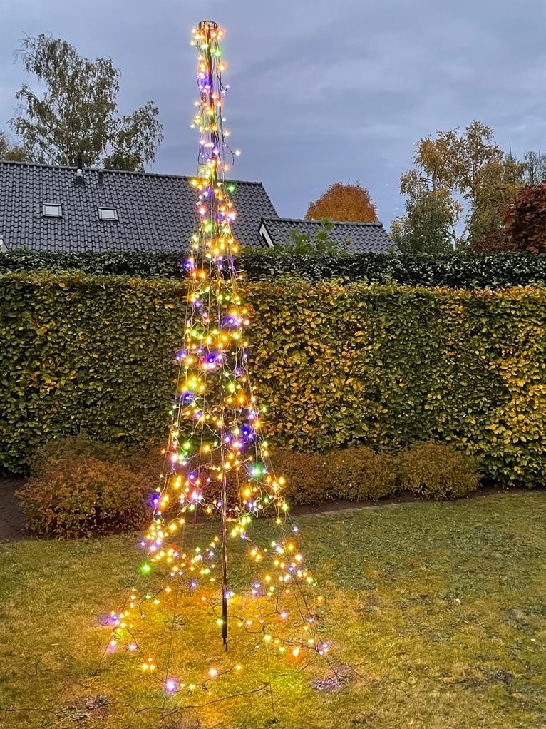 vuilnis intelligentie mager Distri-Cover 3 meter kerstboom, 480 LEDs: warm wit, twinkle en multicolor  in 1 bij Buitengoed