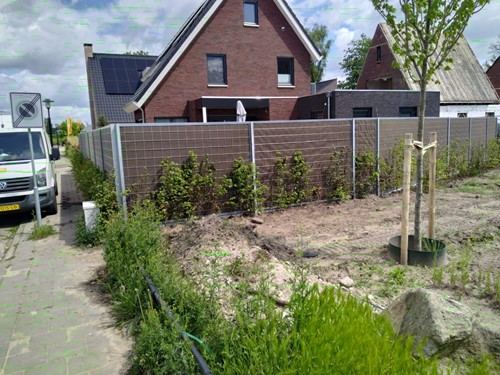 Kokowall Lite schermen met bruin doek