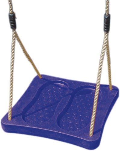 Voetschommel,  blauw kunststof, op=op
