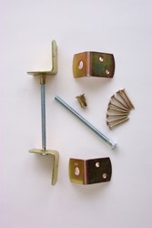 L-beslag met patentbout, set van 4 stuks