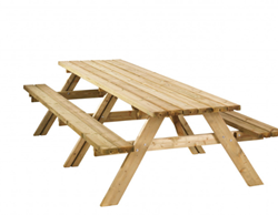 Opklapbare picknicktafel Oslo - afm. 300 x 154 cm - geimpregneerd grenen