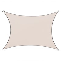 Livin'outdoor schaduwdoek Livigno Oxford, rechthoek, afm. 3 x 4 m, naturel